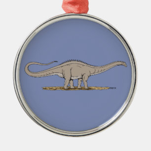 Ornement En Métal Jurassique Dinosaure Apatosaurus