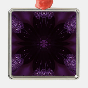 Ornement En Métal Kaleidoscope Design chic élégant violet brillant