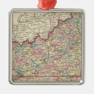 Ornement En Métal Kentucky et Tennessee 2