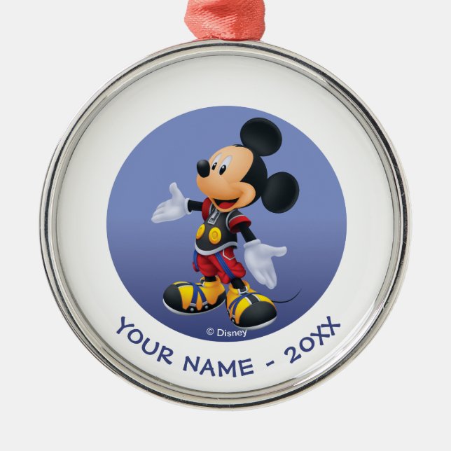 Ornement En Métal Kingdom Hearts : Chaîne de souvenirs | King Mickey (Devant)