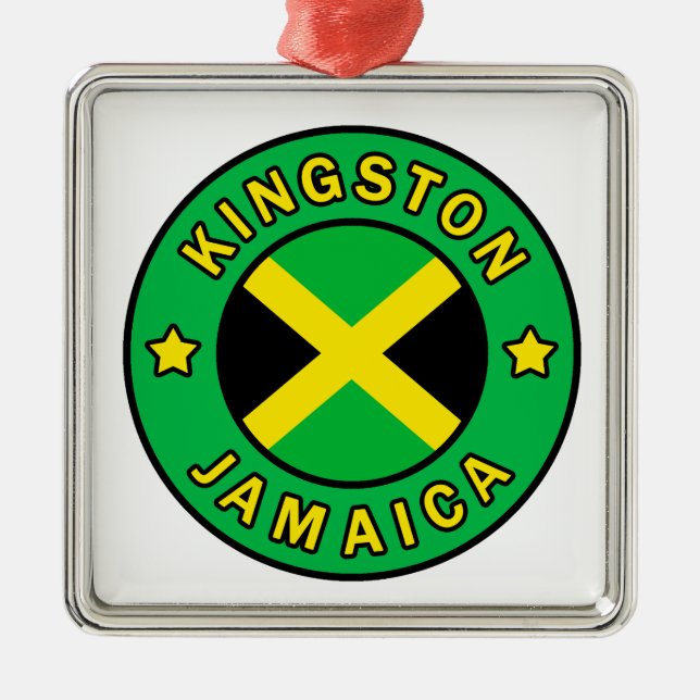 Ornement En Métal Kingston Jamaïque (Devant)