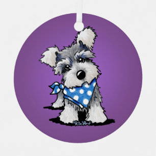 Ornement En Métal KiniArt Mini Schnauzer