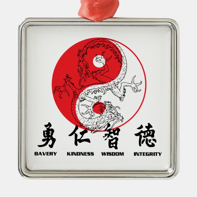 Ornement En Métal Kung Fu (Devant)