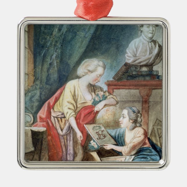 Ornement En Métal La famille de Necker en 1780 (Devant)