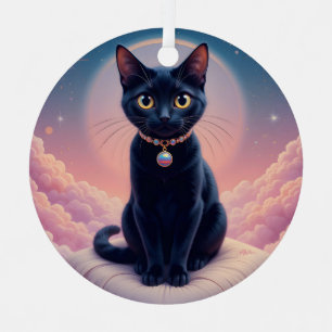 Ornement En Métal La Reine Du Ciel De Chat Noir