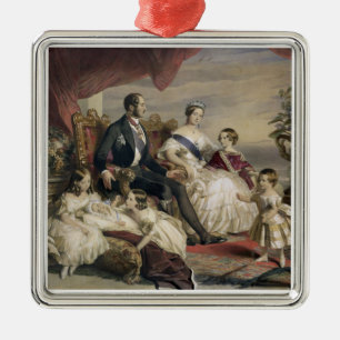 Ornement En Métal La Reine Victoria (1819-1901) et prince Albert