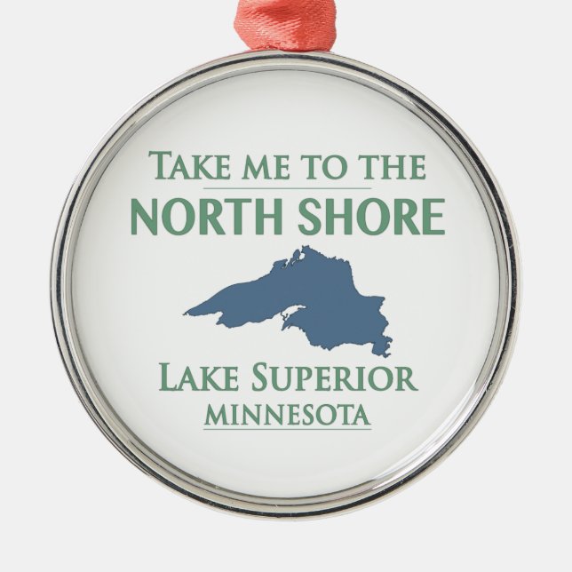 Ornement En Métal La rive nord du lac Supérieur (Devant)