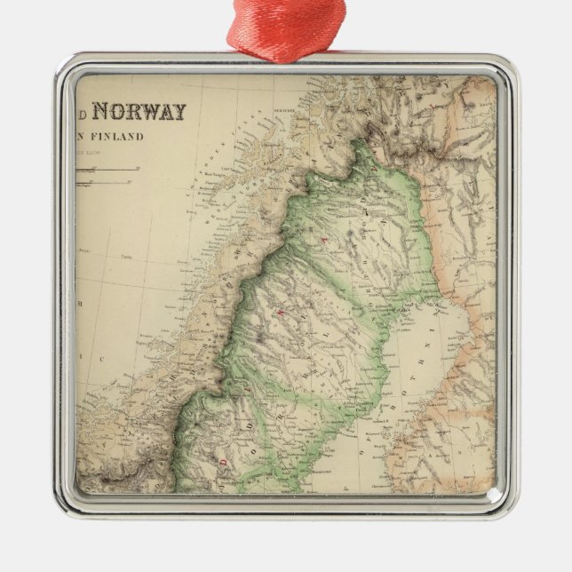 Ornement En Métal La Suède et la Norvège 7 (Devant)