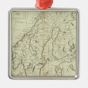 Ornement En Métal La Suède, le Danemark, la Norvège, et la Finland