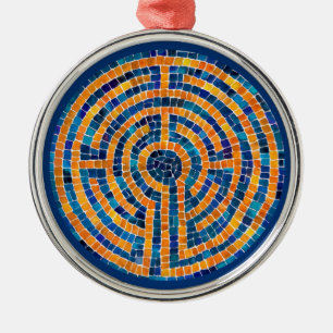 Ornement En Métal LABYRINTH IV Premium Round Orament