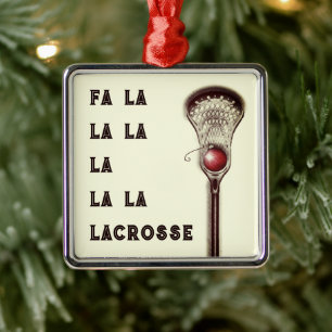 Ornement En Métal Lacrosse Noël Collectif