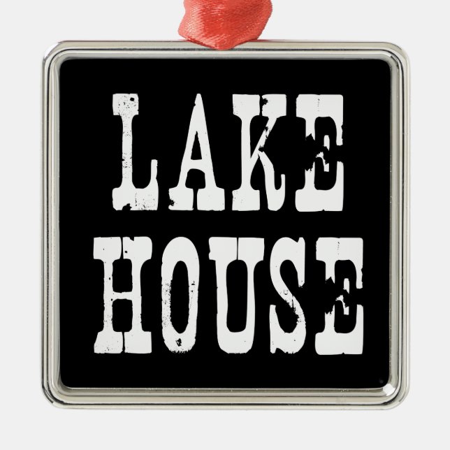 Ornement En Métal Lake House Black (Devant)