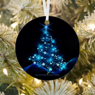 Ornement En Métal l'arbre de Noël stylisé et lumineux de SlipperyJoe