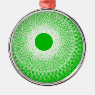 Ornement En Métal l'art abstrait vert sonnera votre esprit