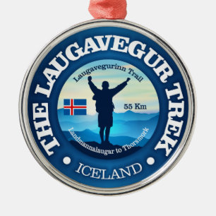 Ornement En Métal Laugavegur Trek (randonnée)