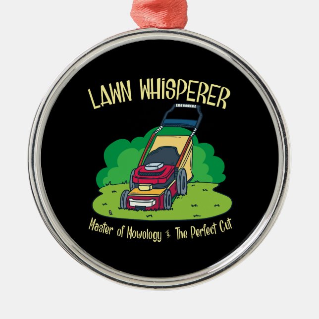 Ornement En Métal Lawn Mower - Lawn Whisperer (Devant)