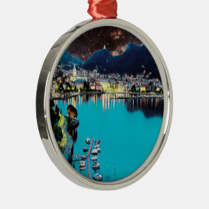 Ornement En Métal ldp COMO - Lac - Panorama