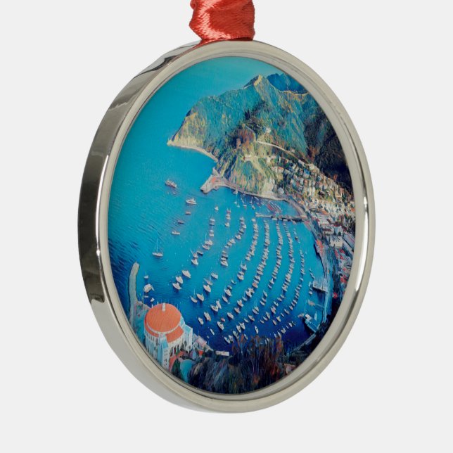 Ornement En Métal ldp PÈRE NOËL CATALINA Island - Californie - port (Droite)