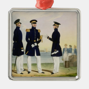 Ornement En Métal Le capitaine, le dirigeant de drapeau et le