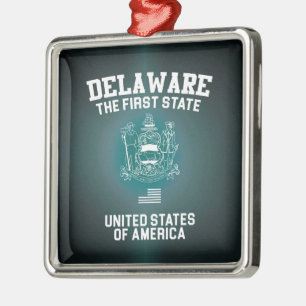 Ornement En Métal Le Delaware Le Premier État