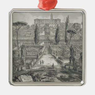 Ornement En Métal Le d'Este de villa chez Tivoli (gravure)