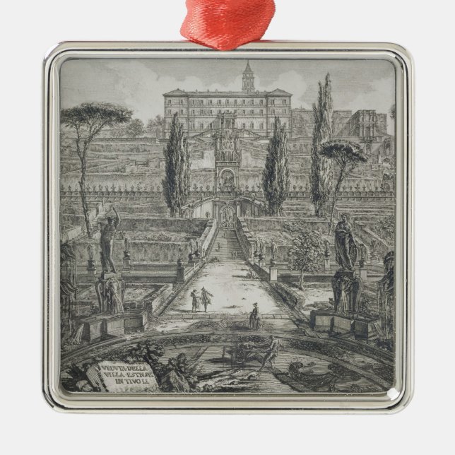 Ornement En Métal Le d'Este de villa chez Tivoli (gravure) (Devant)
