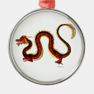 Ornement En Métal Le dragon de Ruby
