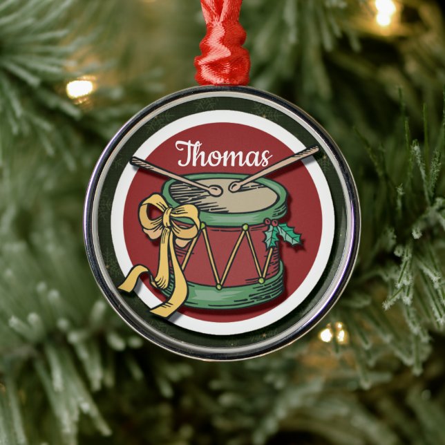 Ornement En Métal Le Drôme De Noël En Votre Nom (Arbre)