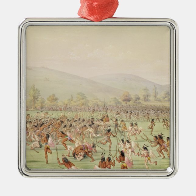 Ornement En Métal Le jeu de boule indien, c.1832 (Devant)