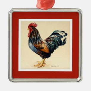 Ornement En Métal Le jeune coq 2007 de George