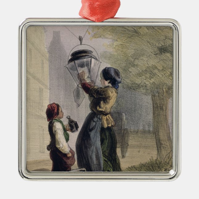 Ornement En Métal Le Lamplighter, de 'Les Femmes De Paris (Devant)