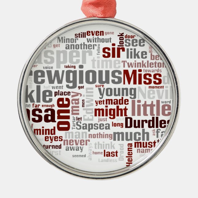 Ornement En Métal Le mystère d'Edwin Drood (Devant)