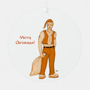 Ornement En Métal Le nouveau Père Noël - Joyeux Noël !