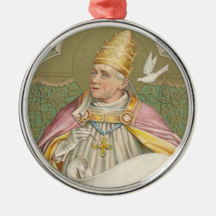 Ornement En Métal Le pape Saint Grégoire le Grand (M 067)