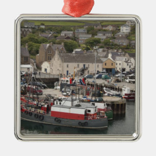 Ornement En Métal Le port de Stromness du front de mer de l'Atlantiq