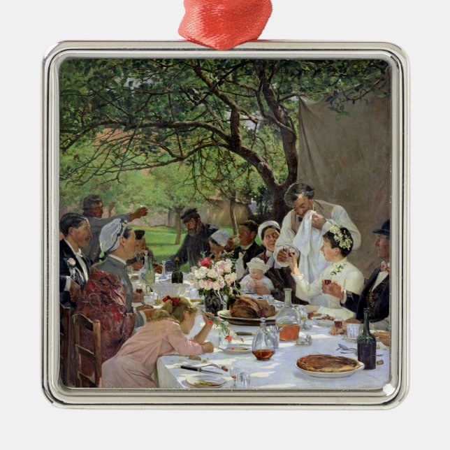 Ornement En Métal Le repas de mariage chez Yport, 1886 (Devant)