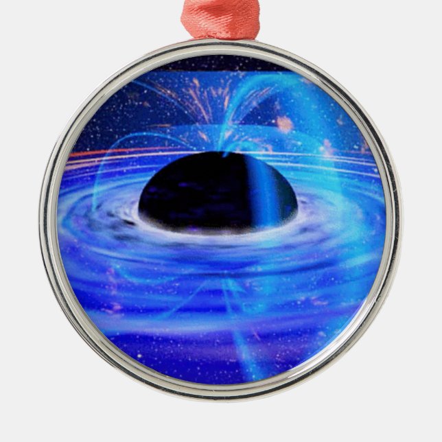 Ornement En Métal Le trou noir bleu de Nasa (Devant)