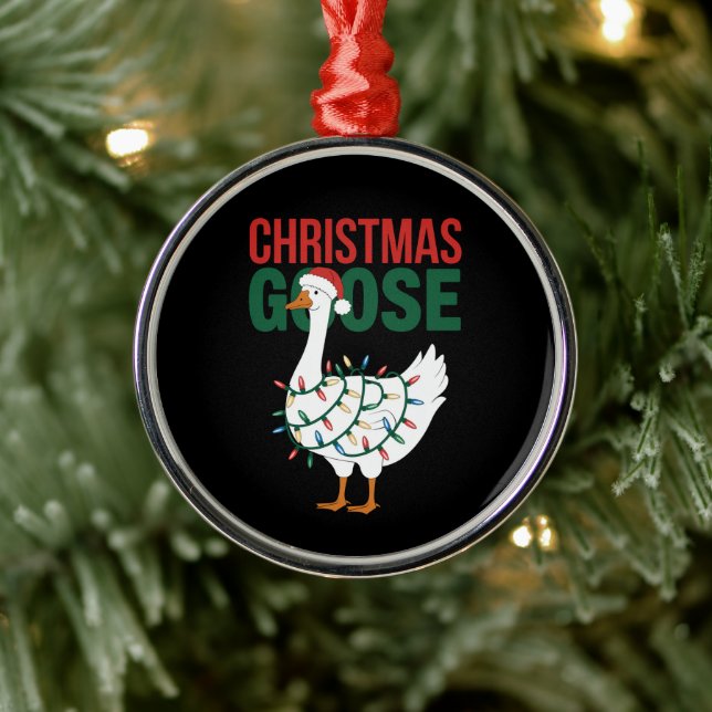 Ornement En Métal Les lumières des oies de Noël (Arbre)