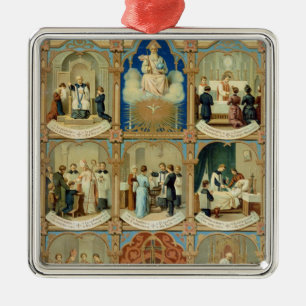 Ornement En Métal Les sept sacrements