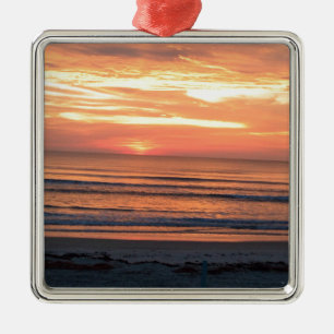 Ornement En Métal Lever de soleil dans Daytona Beach, FL