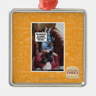 Ornement En Métal Ligne d'attente pour des câlins