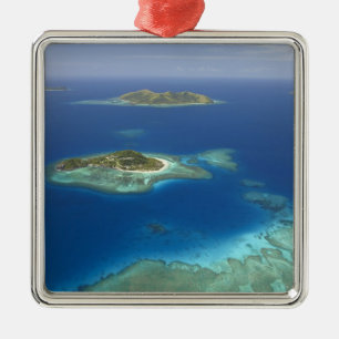 Ornement En Métal L'île de Matamanoa et la barrière de corail, l'