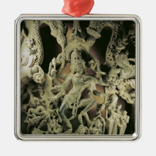 Ornement En Métal Linteau avec Shiva Nataraja, dynastie de Kakatiya