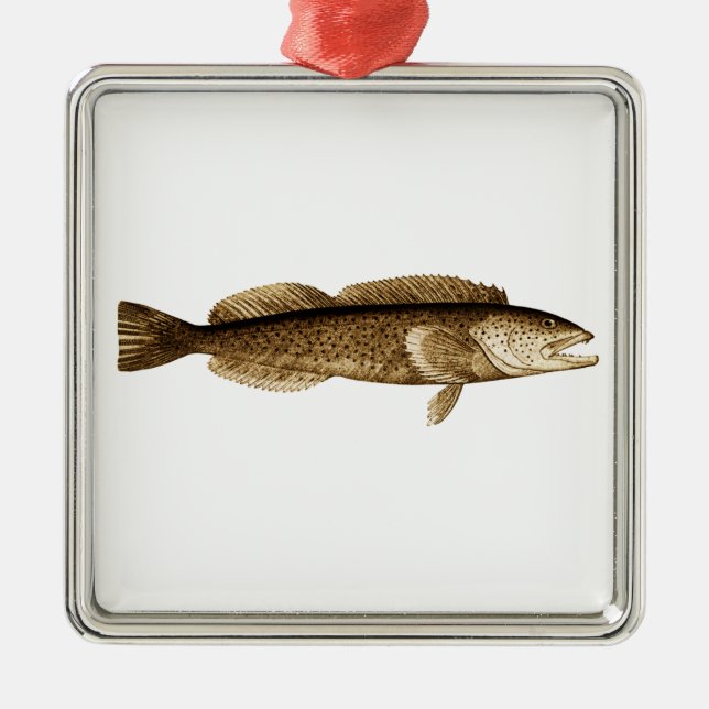 Ornement En Métal Logo de Lingcod (Devant)