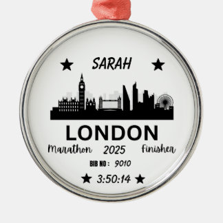Ornement En Métal London Marathon Finisher Running Keepsake Gift