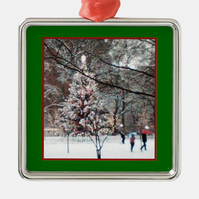 Ornement En Métal L'ornement de l'arbre de Noël (Devant)