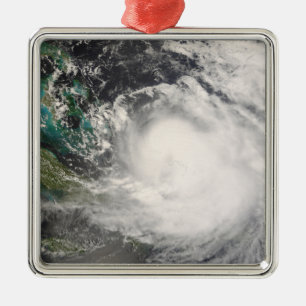 Ornement En Métal L'ouragan Hanna au-dessus des Bahamas