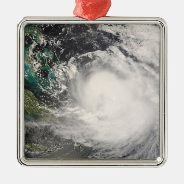 Ornement En Métal L'ouragan Hanna au-dessus des Bahamas (Devant)