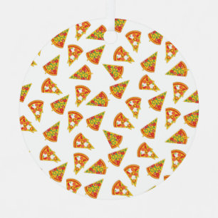 Ornement En Métal Love Pizza  