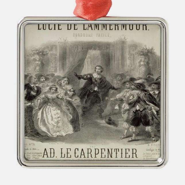 Ornement En Métal Lucia de Lammermoor'l'opéra (Devant)